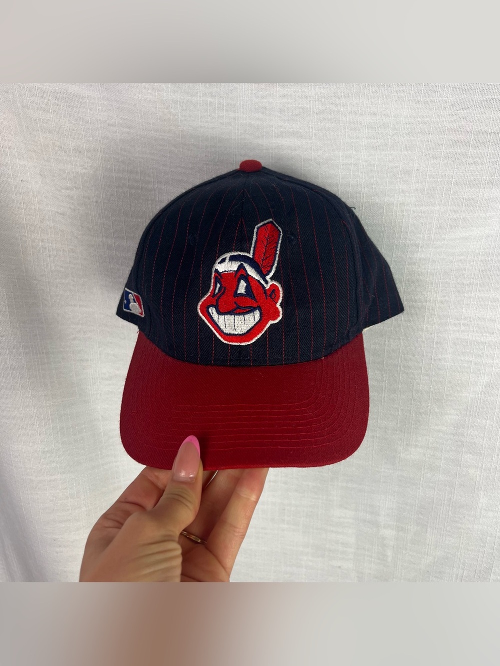 Vintage Cleveland Indians Chief Wahoo Official MLB Baseball Hat
